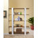 Hokku Designs Ellise Bookcase/Display Stand in Matte Walnut and White