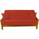 Blazing Needles Micro Suede Cardinal Red Futon Cover Set
