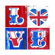 Graham & Brown Love Union Canvas Blocks (set of 4)