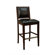 American Heritage Bryant Stool in Espresso with Toast Leather