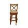 American Heritage Livingston Stool in Sienna with Harvest Fabric