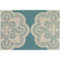 Thomas Paul Tufted Pile Aqua/Cream Doily Rug