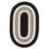Colonial Mills Flowers Bay Black Braided Rug