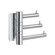 Smedbo Pool Swing Arm Triple Hook in Polished Chrome