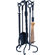 Uniflame Corporation 4 Piece Ring Swirl Hand Bronze Fire Tool Set