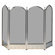 Uniflame Corporation Brass Fireplace Screen with Decorative Filigree