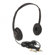 AmpliVox Sound Systems Personal Multimedia Stereo Headphones with Volume Control, Black                                                             