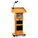 AmpliVox Sound Systems Presidential Plus Adjustable Wireless Column Lectern, 20 x 13 x 46-1/2, Med Oak