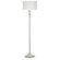 Kenroy Home Luella  Floor Lamp in Brushed Steel with White Acrylic Accents