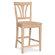 International Concepts Unfinished Fanback Counter Stool