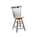 International Concepts Madison Park 24" Spindleback Swivel Counter Stool in Black/Cherry