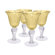 Artland Iris Goblet in Citrine (Set of 4)