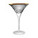 Artland Brocade Martini Glass in Silver (Set of 4)