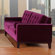 Armen Living Centennial Velvet Loveseat