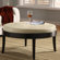 Armen Living Citation Leather Cocktail Ottoman