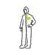 DuPont Gray Tychem&reg; TF Chemical Protection Coveralls With Taped Seams, Attached Respirator Fit Hood, Attached Sock Boots, Elastic Face, Elastic Wrists And Elastic Back