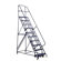 Louisville Ladder GSW Series Steel Rolling Warehouse Ladder w/ Handrails - 6'4" steel rolling warehouse ladder