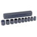 Pony 11 Pc Impact Socket Sets - 11 piece 1/2" dr. sae socket set  12 pt