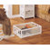 OIA Solar Rectangular Storage Basket in White