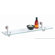 OIA Glass Shelf with Satin Nickel Mounts