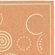 Safavieh Courtyard Terracotta/Natural Circle Rug