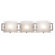 Access Lighting Nara  Vanity Light with Checkered Frosted Glass in Brushed Steel