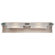 Access Lighting Phoebe  Vanity Light with Clear Glass in Brushed Steel