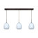 Besa Lighting Lucia 3 Light Pendant with Bar Canopy