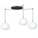 Besa Lighting Luna 3 Light Globe Pendant