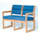 Wooden Mallet Valley Two Seat Guest Chair