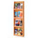 Wooden Mallet Four Magazine and Twelve Brochure Wall Display with Optional Floor Stand
