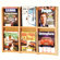 Wooden Mallet Six Magazine Oak and Acrylic Wall Display