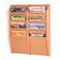 Wooden Mallet Eight Pocket Wall Mount Magazine Rack