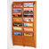 Wooden Mallet Fourteen Pocket Wall Mount Magazine Rack