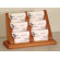 Wooden Mallet Six Pocket Counter Top Business Card Holder