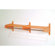 Wooden Mallet Double Hat and Coat Rack with Chrome Bar