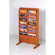 Wooden Mallet Free Standing Fourteen Pocket Magazine Rack