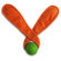 Doggles Ears Dog Toy in Orange
