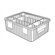 Quantum Storage Dividable Grid Storage Containers (3" H x 17 1/2" W x 22 1/2" D)
