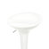 Boraam Industries Inc Luna Adjustable Scoop Swivel Bar Stool in White (Set of 2)