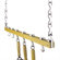 Concept Housewares Hanging Wood Pot Rack