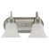 Sea Gull Lighting  Fluorescent Vanity Light in Antique Brushed Nickel and Satin Etched Glass - Energy Star