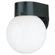 Sea Gull Lighting Outdoor Round Wall Lantern in Black