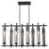 Feiss Ethan Eight Light Kitchen Island Pendant in Brushed Steel