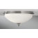 Feiss Merritt Two Light Flush Mount in Brushed Steel