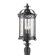 Feiss Chancellor Three Light Outdoor Post Lantern in Black Sable