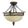 Feiss Edwardian 3 Light Semi Flush Mount