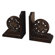 Uttermost Chakra Bookends (Set of 2) in Distressed Chestnut Brown