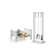 ZACK Ghio 3 Piece Stainless Steel Fireplace Tool Set