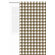 Bacati Metro Curtain Panel Houndstooth in White and Chocolate